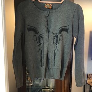 TOXICO UK Brand Popular Stylish Gray Revolver Cardigan